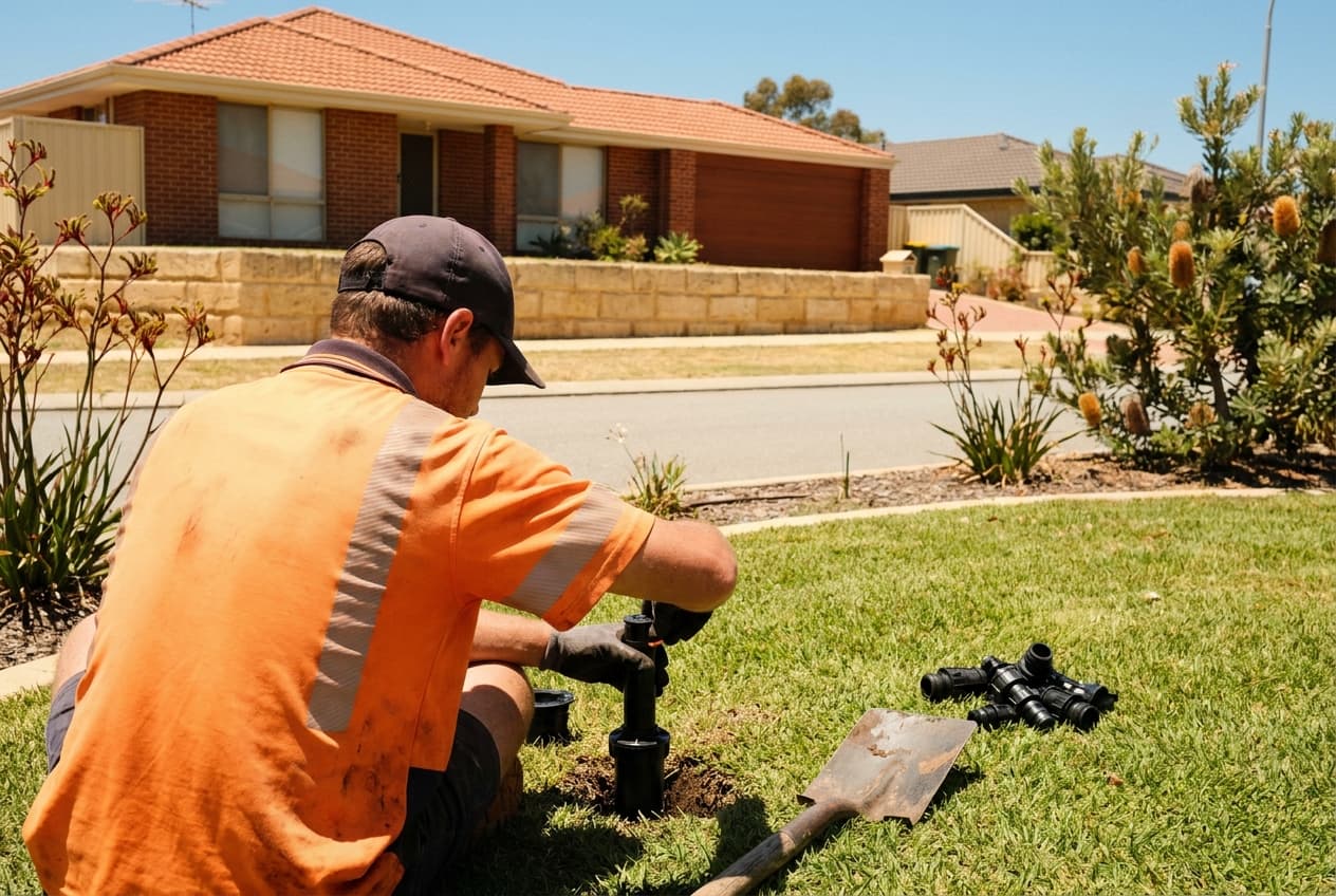 Installer at work