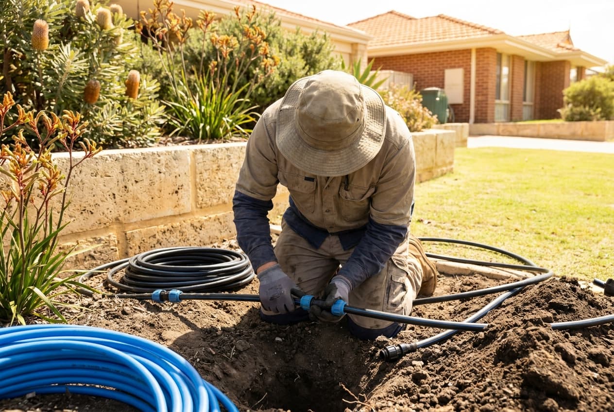 Pipe trench work